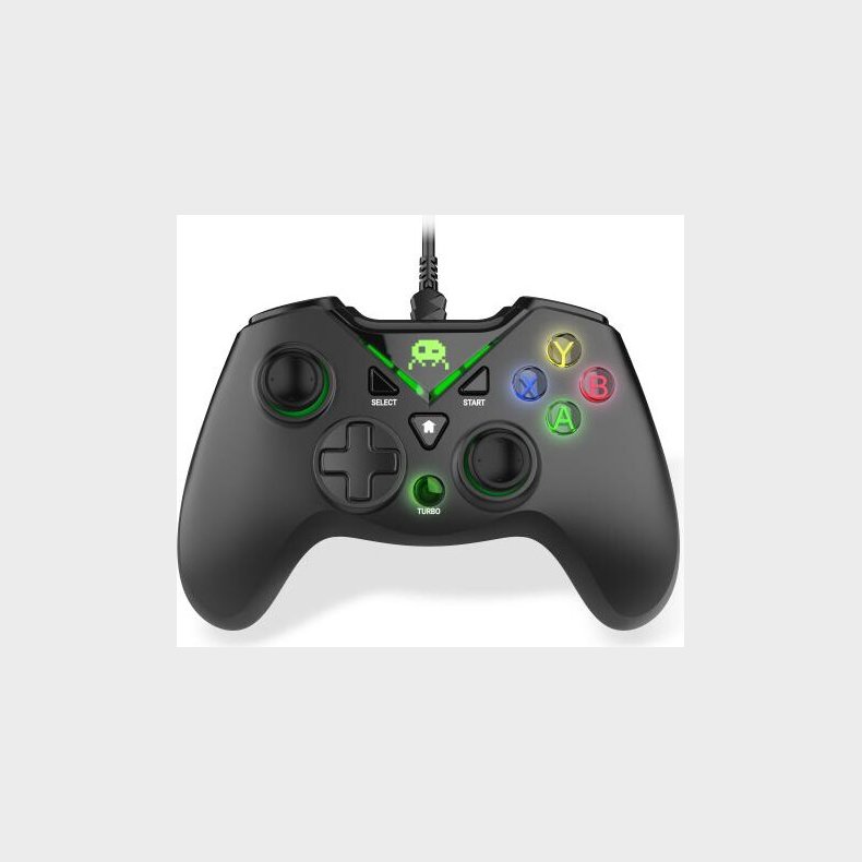 Freaks And Geeks - Black Wired Controller For Pc With 3m Cable