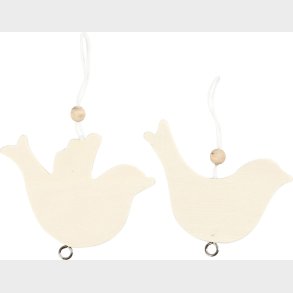 Fredsdue - Str. 7,5x9,5 Cm - Tykkelse 4 Mm - 10 Stk.