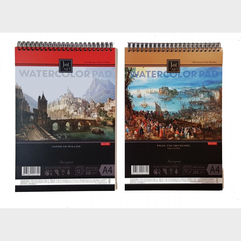 Fresh Akvarelblok A4 200 G - 24 S Spiral