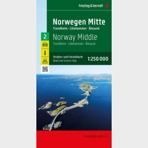 Freytag & Berndt Norwegen Bl. 2: Norwegen Mitte - Trondheim, Lillehammer, �lesund - English book