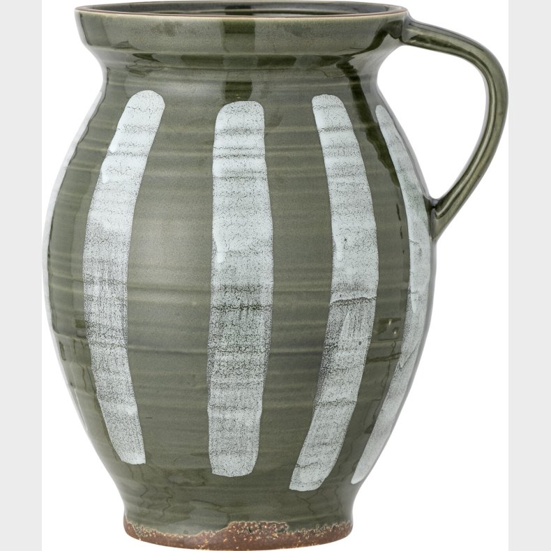 Bloomingville - Frigg Vase Kande - Grn - Stentj - H 26 Cm