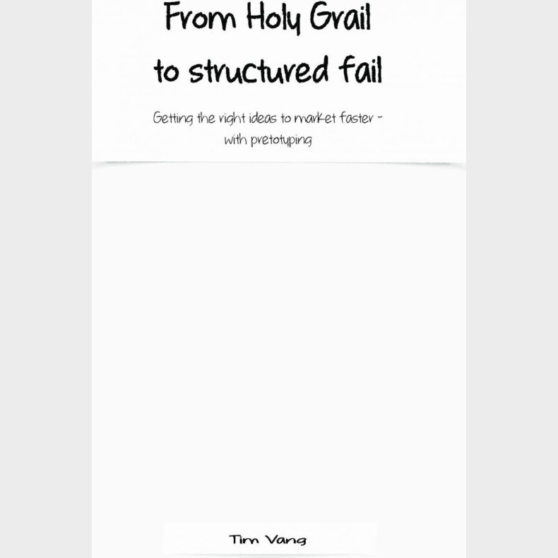 From Holy Grail To Structured Fail - Tim Vang - English Book