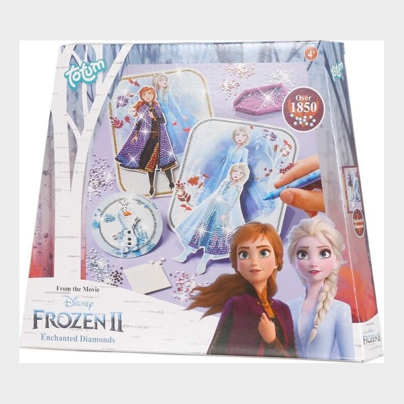 Frost - Diamond Painting Til Brn - Over 1850 Rhinsten - Disney - Bog