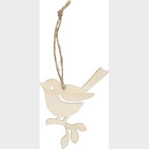 Fugl  - H 9 Cm - B 6,5 Cm - 5 Stk.