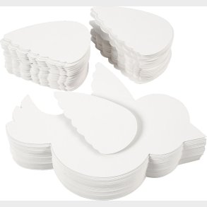 Fugl - L 25 Cm - 400 G - Hvid - 100 St