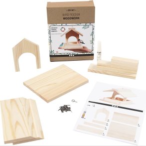 Fuglefoderhus - H 12,5 Cm - D 14,5 Cm - B 11,5 Cm - 1 Stk.