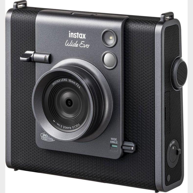 Fuji - Instax Wide Evo Black Hybrid Camera