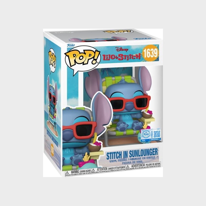 Funko Pop! 1639 - Stitch In Sunlounger Figur - Lilo & Stitch