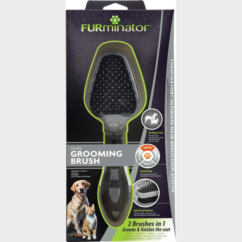 Furminator - B�rste Til Hund Og Kat - Dual Grooming