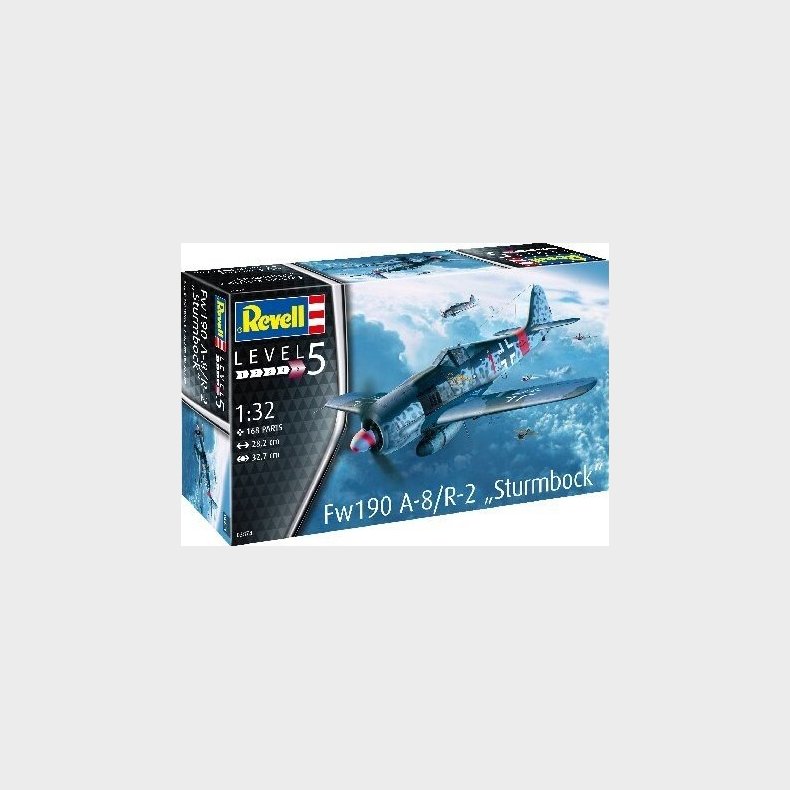 Revell - Fw190 Sturmbock Fly Byggest - 1:32 - Level 5 - 03874
