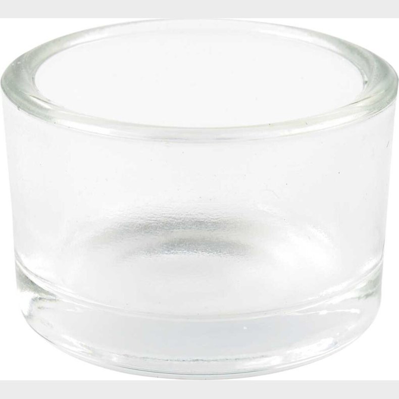 Fyrfadsstager I Glas - H 3,2 Cm -  5 Cm - 48 Stk