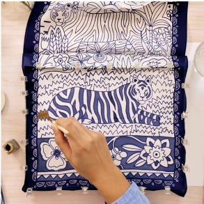 Djeco | Atelier 10 - Silkemaling (tigre)