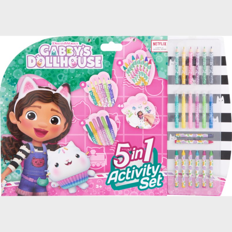 Gabbys Dollhouse - 5-i-1 Maleri- Og Aktivitetst