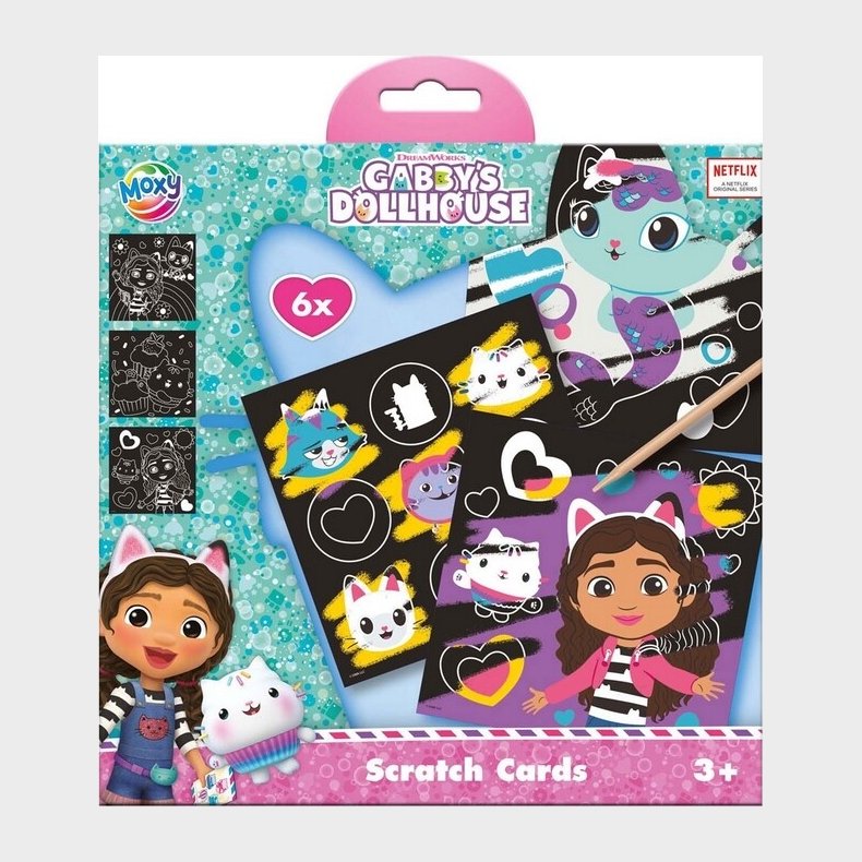 Gabbys Dollhouse 6 Scratch Card 19 X 19 Cm