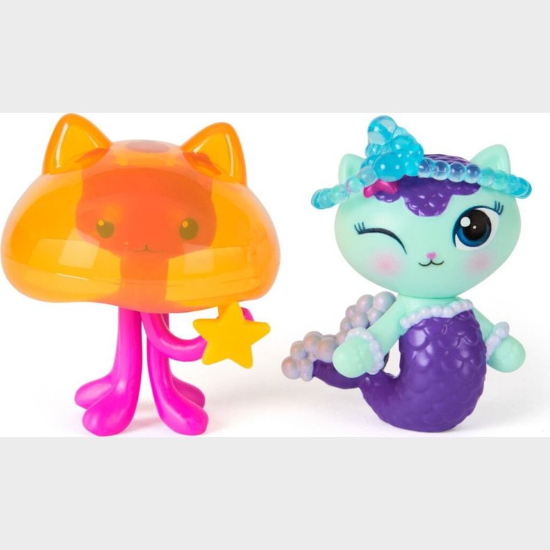 Gabby's Movie 2pack Figure-mercat & Cat Jelly Fish (6074329)