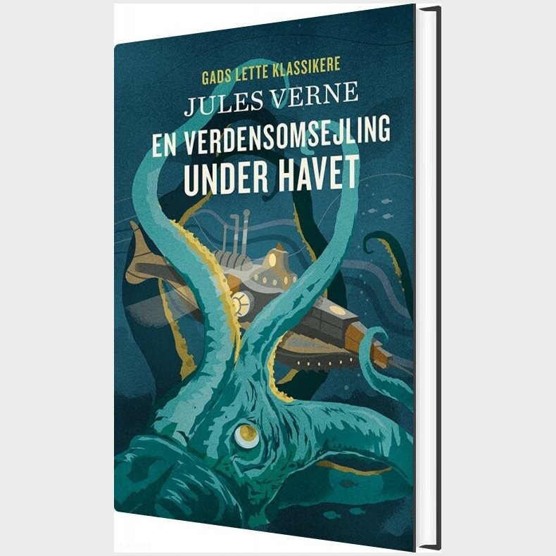 Gads Lette Klassikere: En Verdensomsejling Under Havet - Jules Verne - Bog