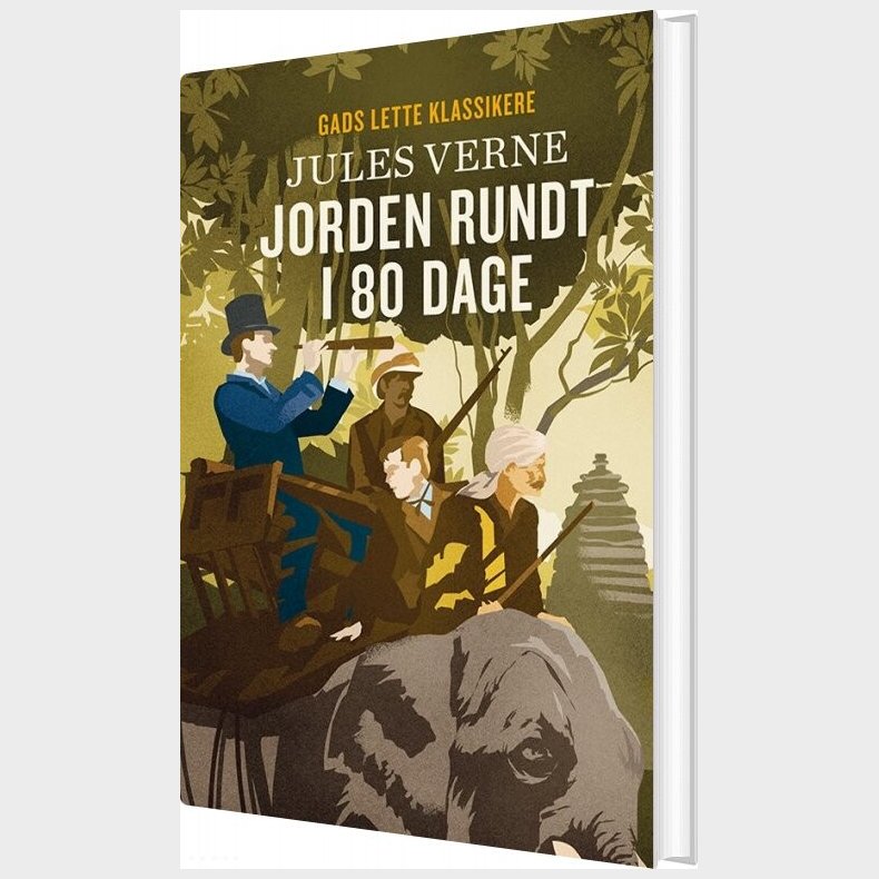 Gads Lette Klassikere: Jorden Rundt I 80 Dage - Jules Verne - Bog