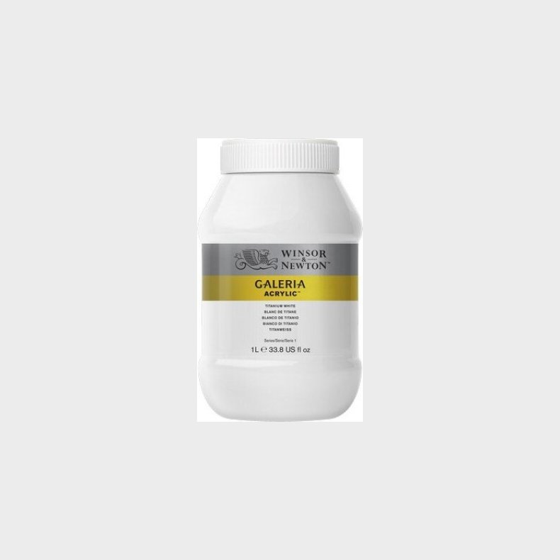 Winsor & Newton - Akrylmaling - Titanium Hvid 1000 Ml
