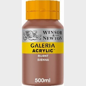 Winsor & Newton - Galeria Akrylmaling - Burnt Sienna 500 Ml