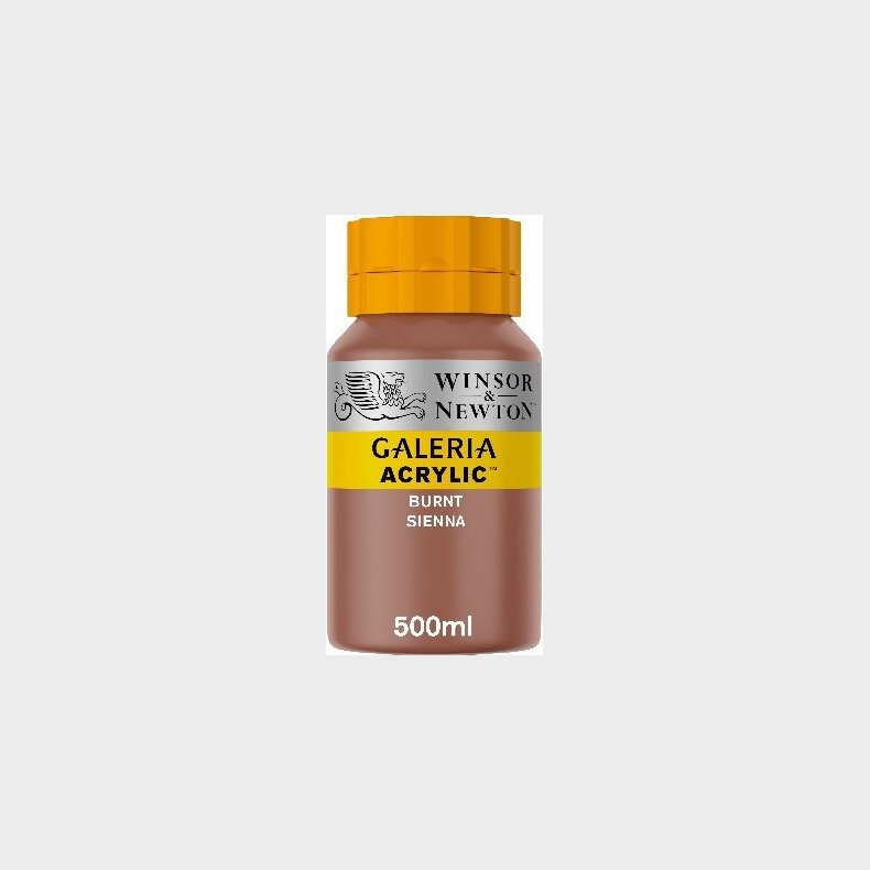 Winsor & Newton - Galeria Akrylmaling - Burnt Sienna 500 Ml