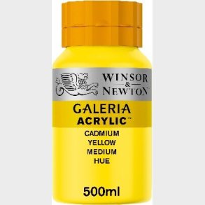 Winsor & Newton - Galeria Akrylmaling - Cadmium Yellow Medium 500 Ml