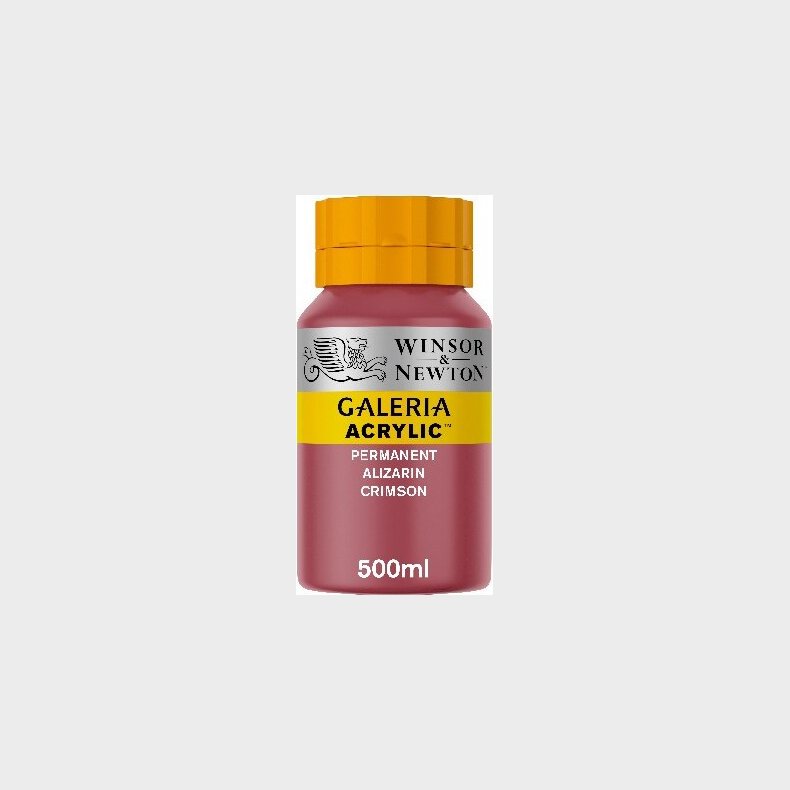 Winsor & Newton - Galeria Akrylmaling - Alizarin Crimson 500 Ml