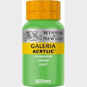 Winsor & Newton - Akrylmaling - Lysegrn 500 Ml
