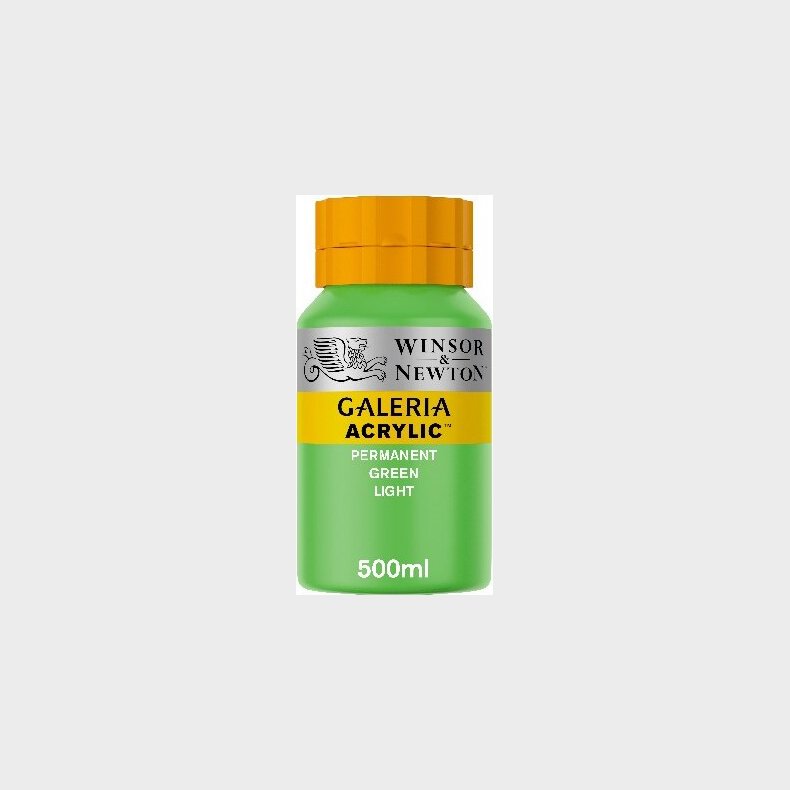 Winsor & Newton - Akrylmaling - Lysegrn 500 Ml