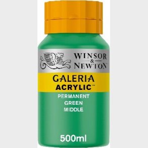 Winsor & Newton - Akrylmaling - Medium Grn 500 Ml
