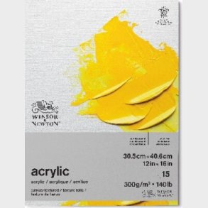 Winsor & Newton - Akrylpapir - 31x41 Cm - 15 Ark