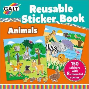 Galt - Genanvendelig Klistermrkebog - Dyr - Galt - Bog