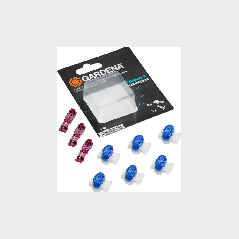 Gardena - 6 Samlemuffer Og 3 Stik Til Robotpl�neklipper Kabel - 4089-20