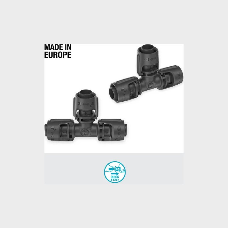 Gardena - T-joint Til Forgrening Af Micro Drip - 13 Mm - 2 Stk