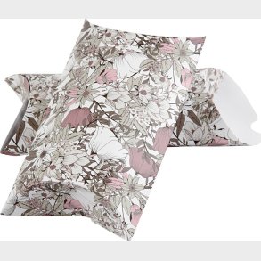 Gaveske - Blomster - Str. 18x15x6 Cm - 300 G - Brun - 3 Stk.