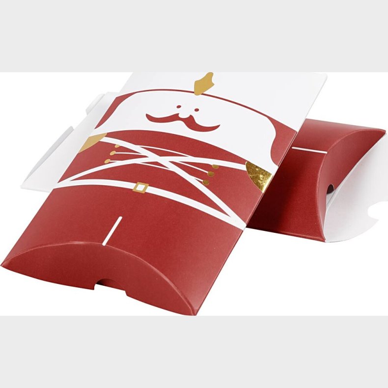 Gaveske - Nddeknkker - Str. 12x9,4x2,5 Cm - 300 G - Guld - Rd - Hvid - 3 Stk.