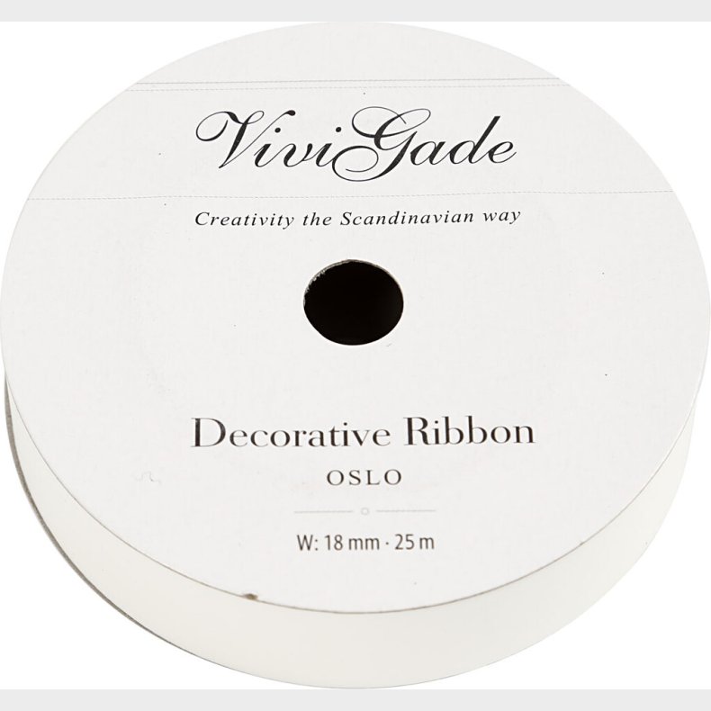 Gavebnd - Hvid - B 18 Mm - Mat - 25 M