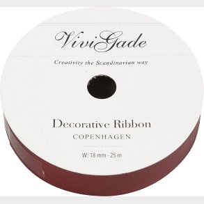 Gavebnd - Rd - B 18 Mm - Mat - 25 M