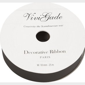 Gavebnd - Sort - B 18 Mm - Mat - 25 M