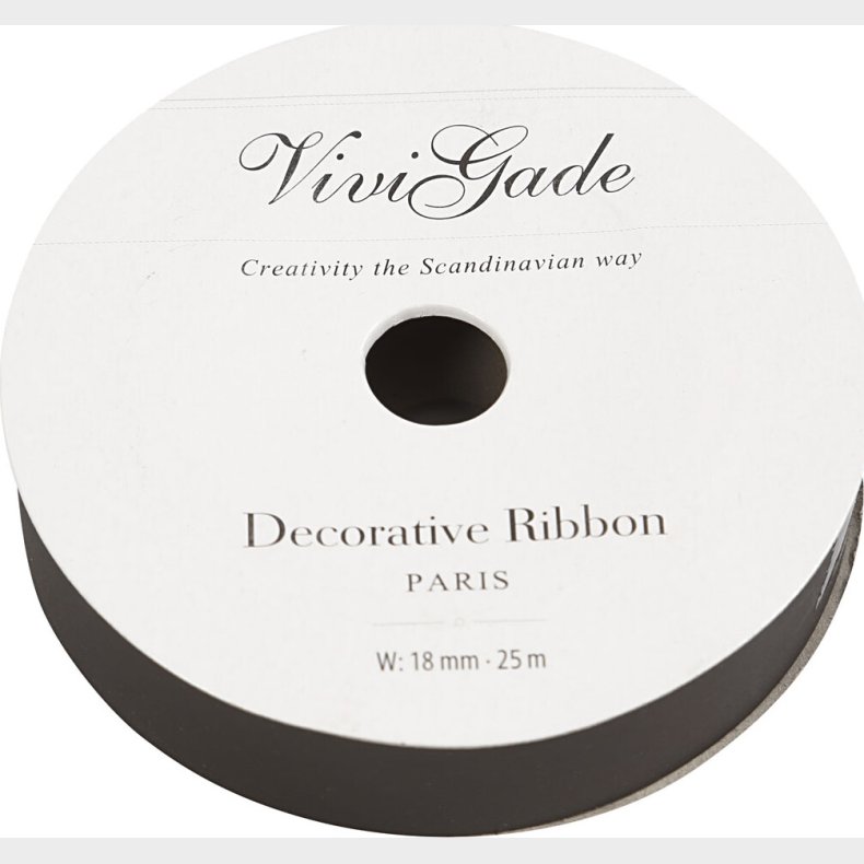 Gavebnd - Sort - B 18 Mm - Mat - 25 M