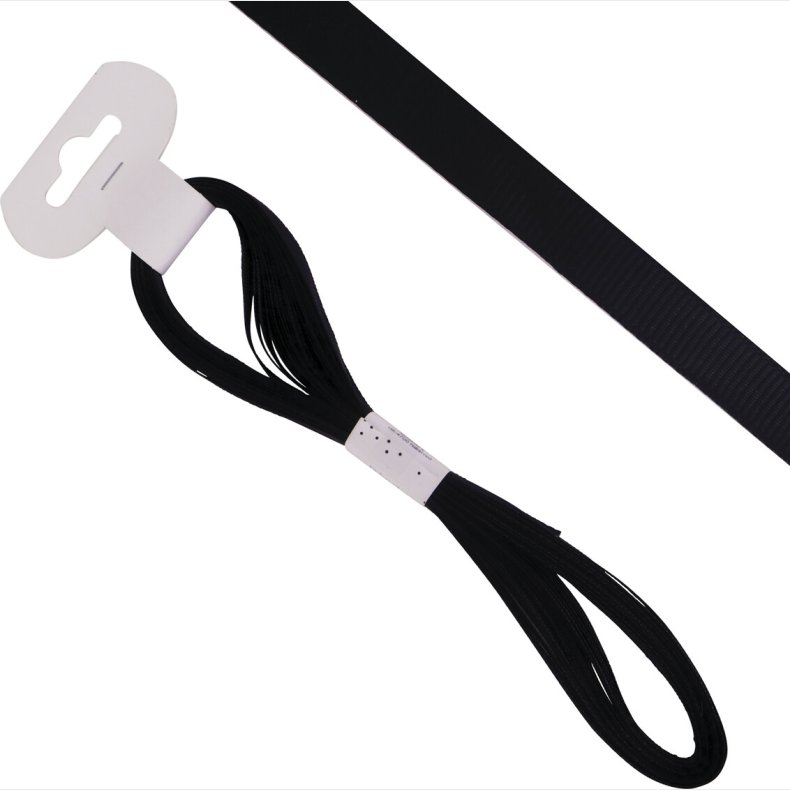 Gavebnd Ribbet - 10 Mm X 10meter - Sort - Scanseason