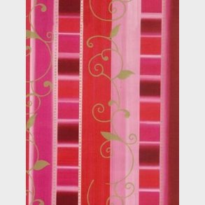 Gavepapir Moderne Striber 200 M/rl 15xh55cm Lwc 90g Rd