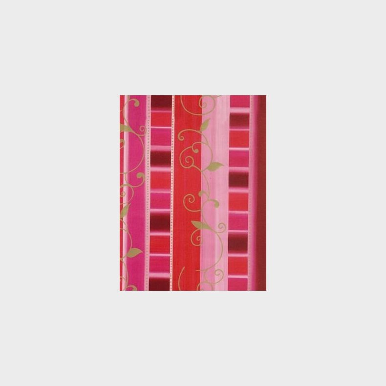 Gavepapir Moderne Striber 200 M/rl 15xh55cm Lwc 90g Rd
