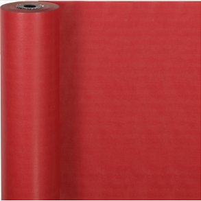 Gavepapir - Rd Ensfarvet - B 50 Cm - 60 G - 100 M