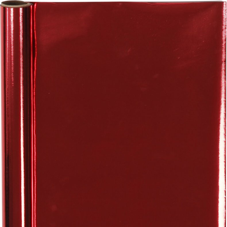 Gavepapir - Rd Ensfarvet - B 50 Cm - 65 G - 4 M