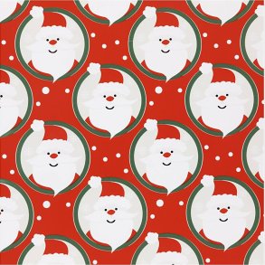 Gavepapir - Julemand - Rd - B 50 Cm - 80 G - 100 M