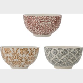 Bloomingville - Genia Skl - Brun - Stentj Keramik - 3 Stk