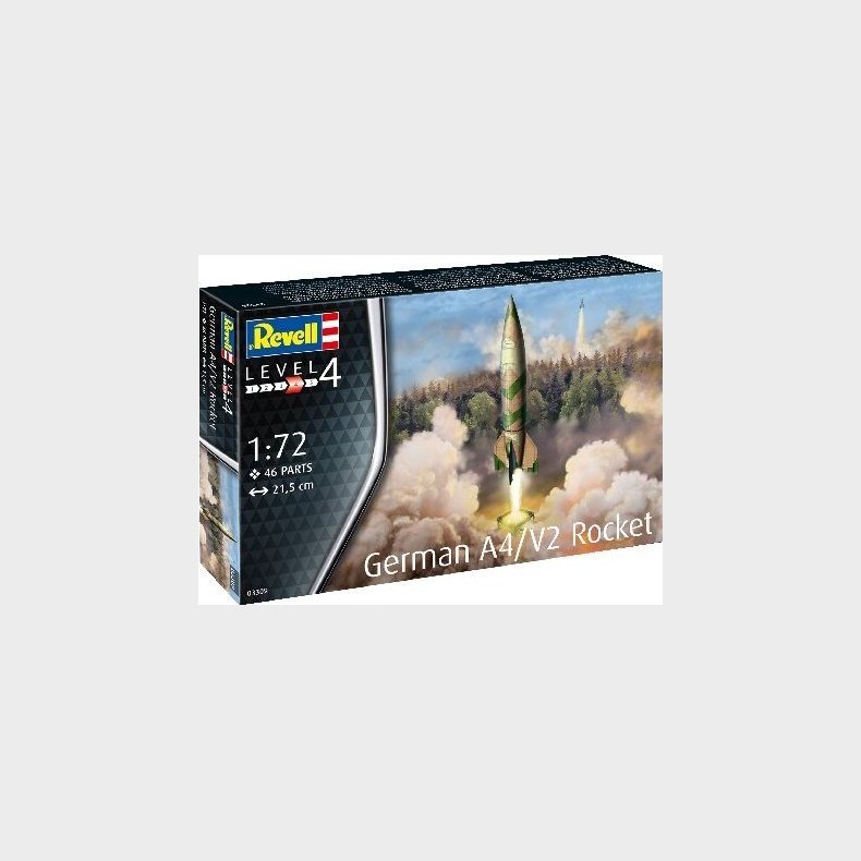 Revell - German A4/v2 Rocket Byggest - 1:72 - Level 4 - 03309