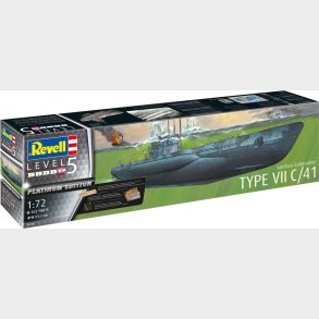 Revell - German Submarine Type Vii C/41 - 1:72 - Level 5 - 05163
