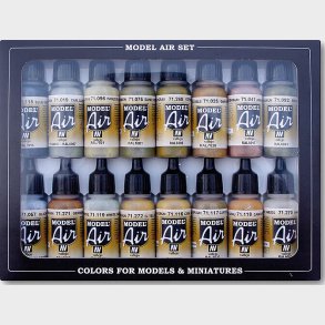 Vallejo - Model Air Maling S�t - Wwii Europe & Africa - 16x17 Ml