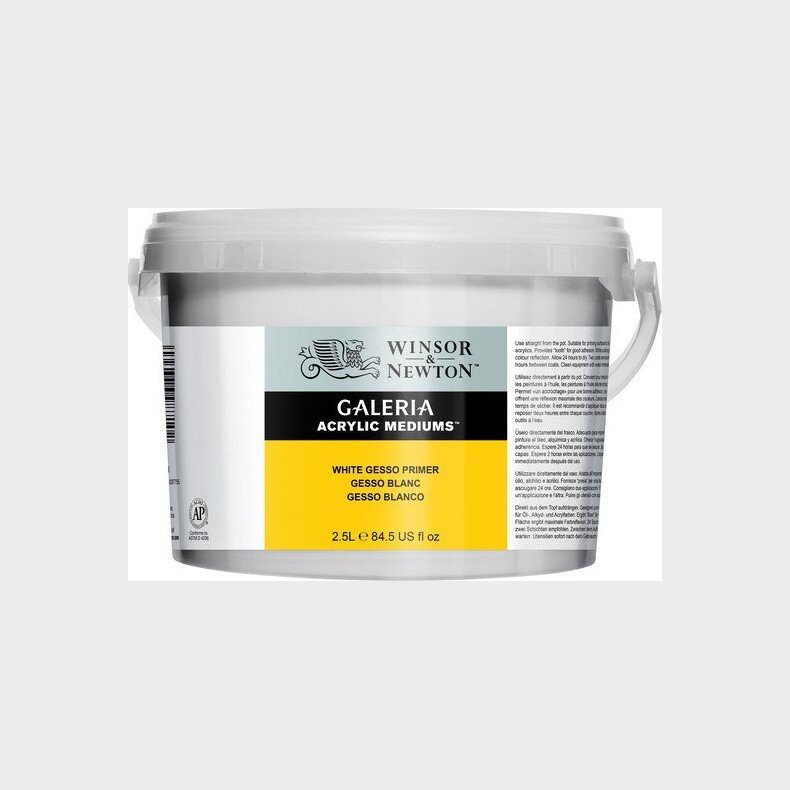 Winsor & Newton - Gesso Primer Akyrl Medium - Hvid 2,5 L